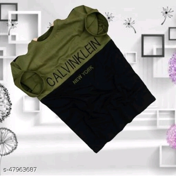 Calvin Klein Men Tshirts - XXL, Green-Black