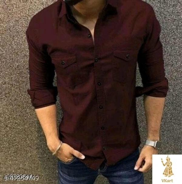 Slim-fit Men's Shirts - XL, Maroon