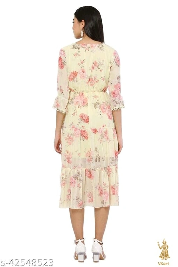 Retro Women's Dress - XL, Cream