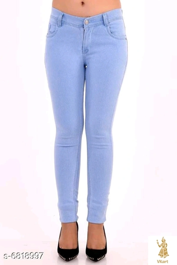 Denim Women's Cotton Denim Jeans - Sky Blue, 36