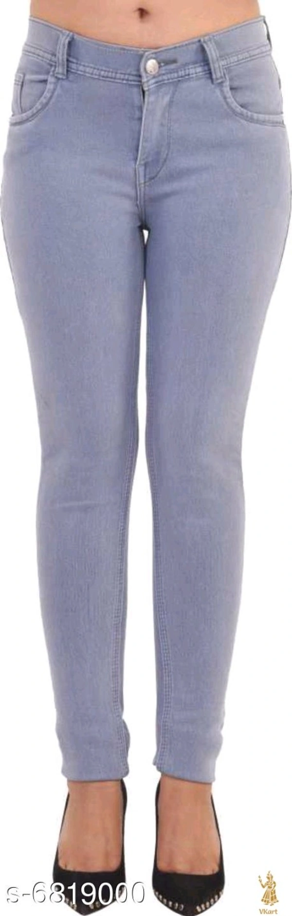 Denim Women's Cotton Denim Jeans - Grey, 30 (Waist Size: 30 in, Length Size: 39 in) 