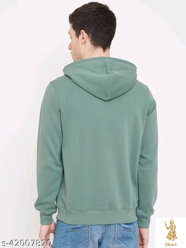 Melange Men's Hoodie - Green, XL (Chest Size: 46 in, Length Size: 29 in, Waist Size: 44 in)
