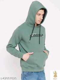Melange Men's Hoodie - Green, XL (Chest Size: 46 in, Length Size: 29 in, Waist Size: 44 in)