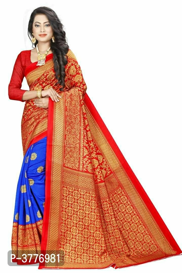 Mysore Silk Sarees with Blouse Piece - Art silk, within 7 days of delivery. no questions asked., FS, Blue