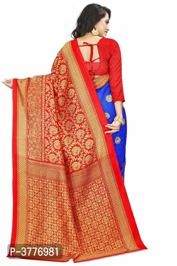 Mysore Silk Sarees with Blouse Piece - Art silk, within 7 days of delivery. no questions asked., FS, Blue