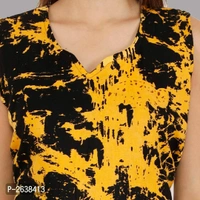 Cotton A-Line Printed Kurti - Yellow, Within 7-9 business days., A-Line, Cotton, Within 7 days of delivery. Full refund., Free shipping, 2XL, Stitched
