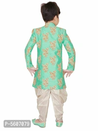 Cotton Silk Full Sleeves Kurta Set For Boys - Within 7 days of delivery. Full refund., Free, 9-10 years