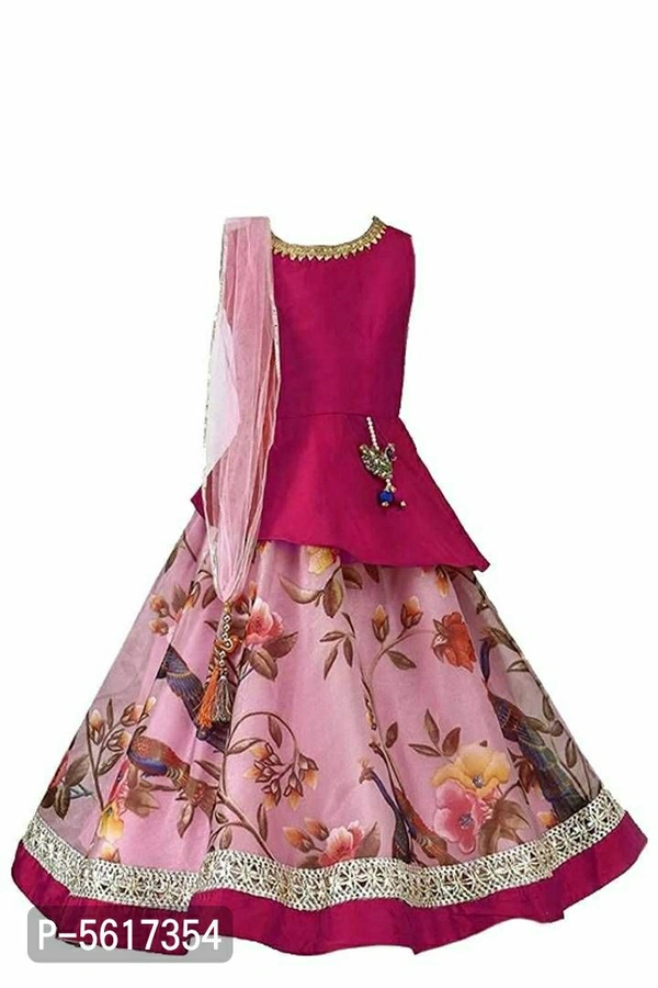  LEHENGHA CHOLI SET WITH HANGING - 10 - 11 Years