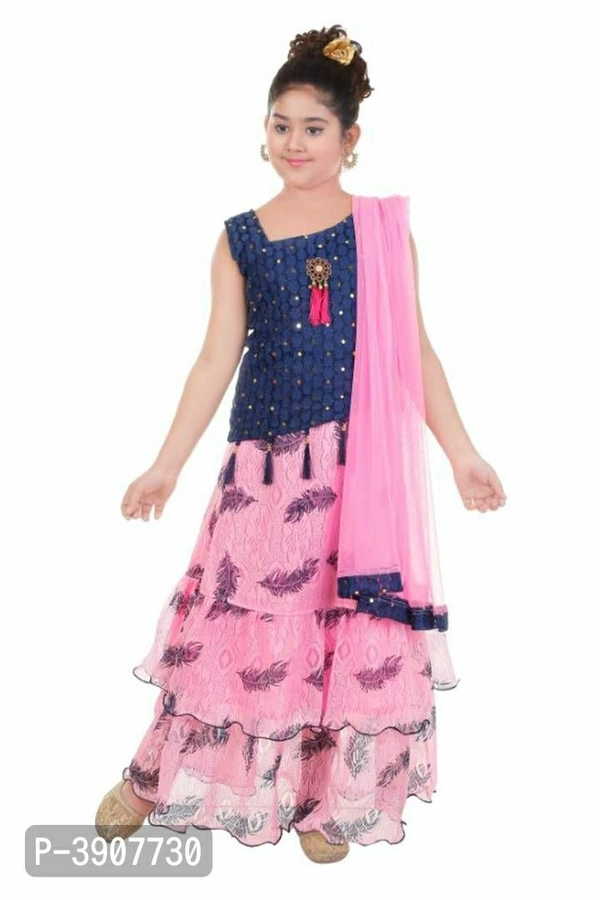 Lahenga Choli Dupatta Set - 3 - 4 Years, Free