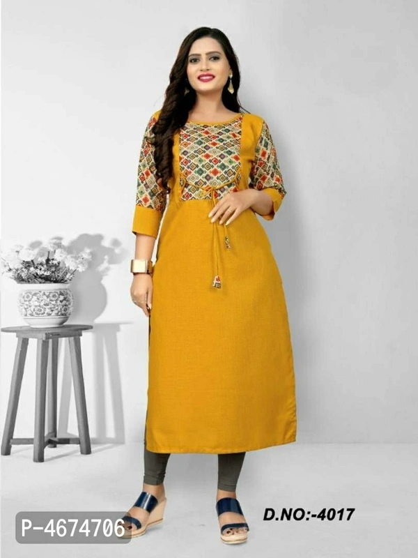 Women Cotton Printed Straight Kurta - 3XL, Free shipping
