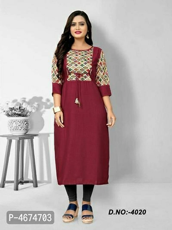 Women Cotton Printed Straight Kurta - 4XL, Free shipping