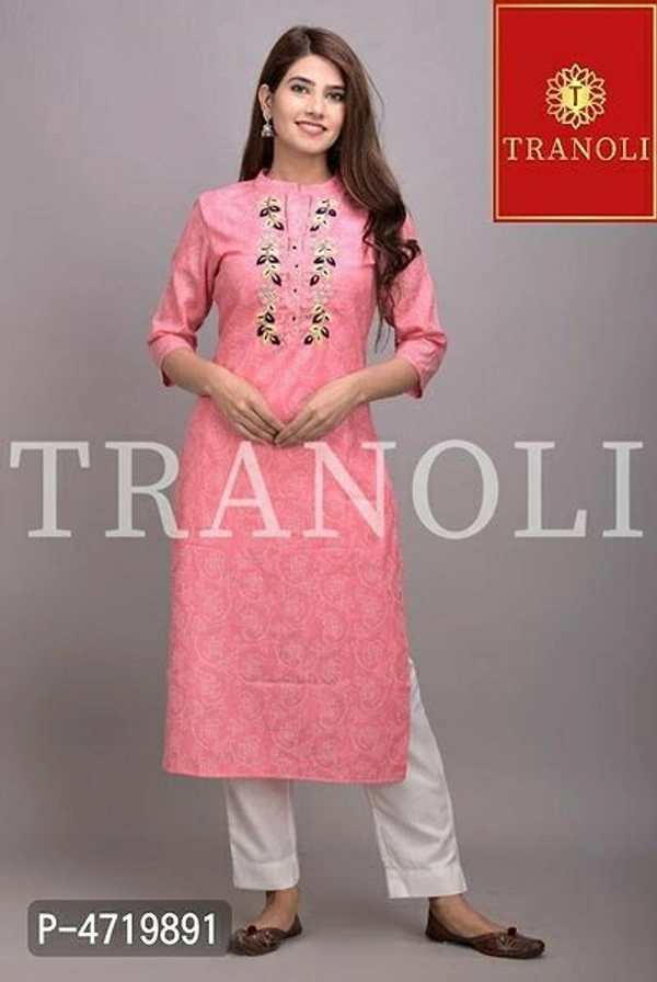 Tranoli Women's Rayon Kurta Bottom Set - L, Free shipping