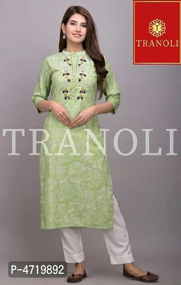 Tranoli Women's Rayon Kurta Bottom Set - M, Free shipping