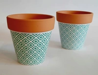 Conical Terracotta Planter Design 4 - D*H : 4*4 inches