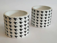 Black And White Cement Planter Design 1 - D*H : 3.75*3.75 inches