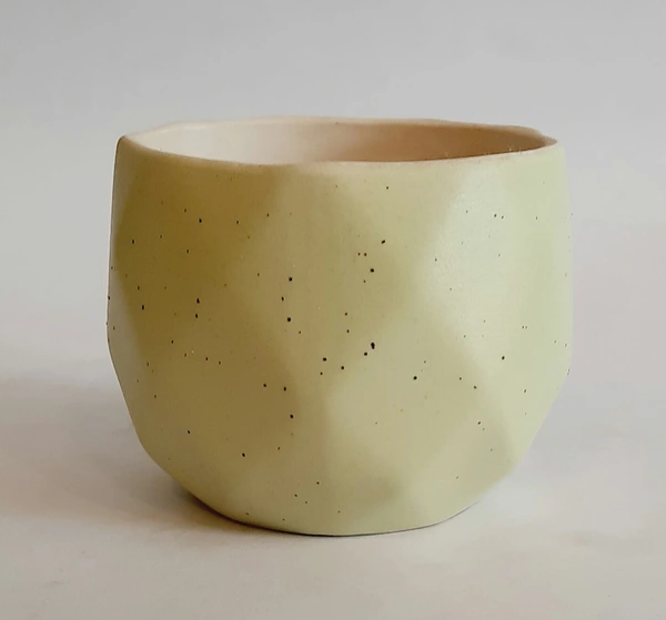 Pastel Green Ceramic Planter  - D*H : 3.75*3 inches
