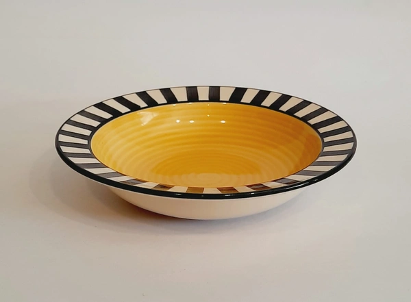 Handmade Ceramic Pasta Bowl 7'' - D*H : 7*1.5 inches