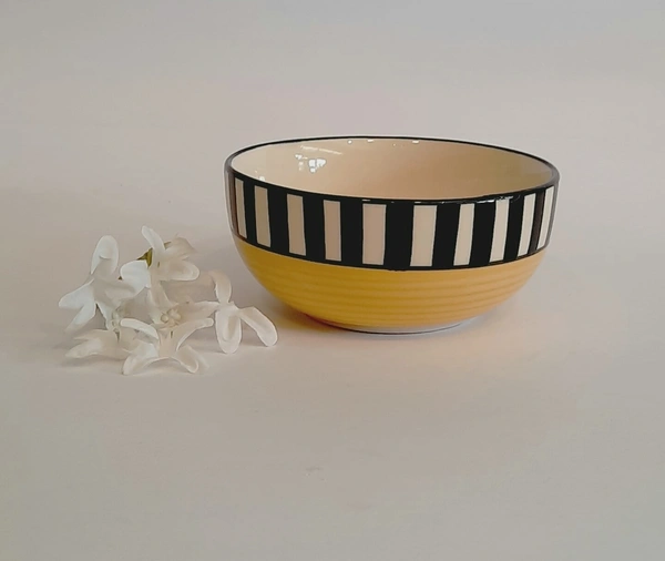 Handmade Ceramic Bowl 5" - D*H : 5*2.25 inches