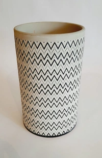Cylindrical Ceramic Planter  - D*H : 5.25*8.5 inches