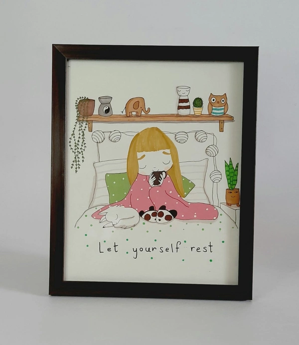Hand Painted Photo Frame - 9*11 Inches