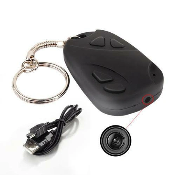 Wired Hidden Camera, HD 1080P Spy Car Keychain Camera, 2 Hours Video Taking Battery Life, for Business Conference and Security