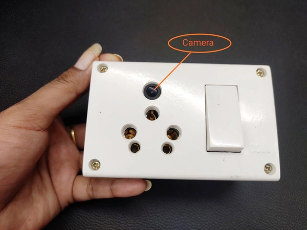 Switch Board Camera With 6 Hours Battery Backup High Defination Camera KDSW01 - white