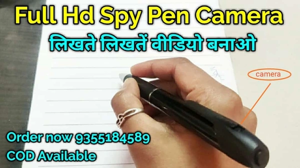 75 Minutes Regular Audio Video Recording V8 Pen Camera KDV801