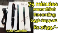 75 Minutes Regular Audio Video Recording V8 Pen Camera KDV801