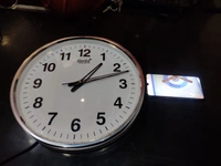 Only Day Vision Wall Clock With 7 To 8 Hours Battery Backup Ajanta Wall Clock - white