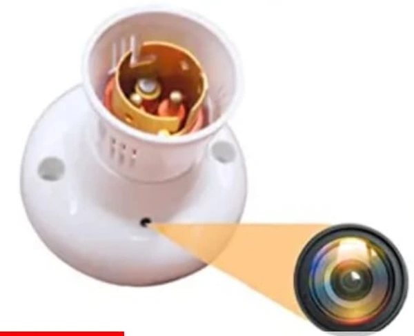 Day Vision TOP Secret High Defination Bulb Holder Camera KDBHTP01 - White