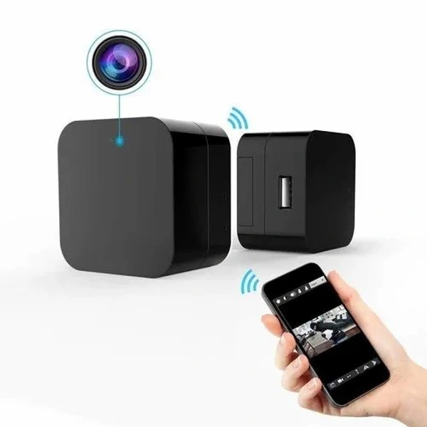 Orignal Day Night Vision 4K Full HD Security WiFi Charger Camera KDCH001 - Black