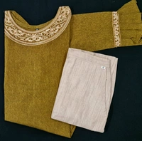 Khadi Cotton Kurti Pant Set - L, Xl, Xxl