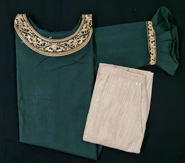 Khadi Cotton Kurti Pant Set - L, Xl, Xxl