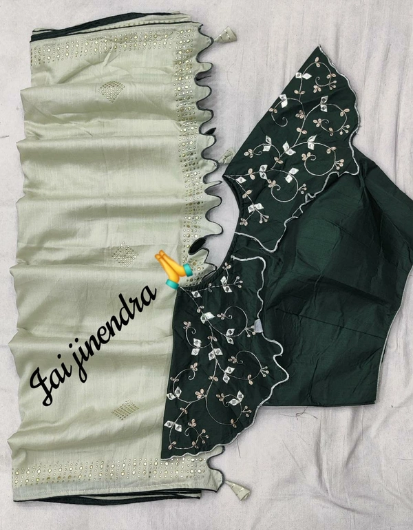 Soft Dolla Saree - Different, Blouse size upto 42