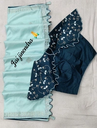 Soft Dolla Saree - Different, Blouse size upto 42