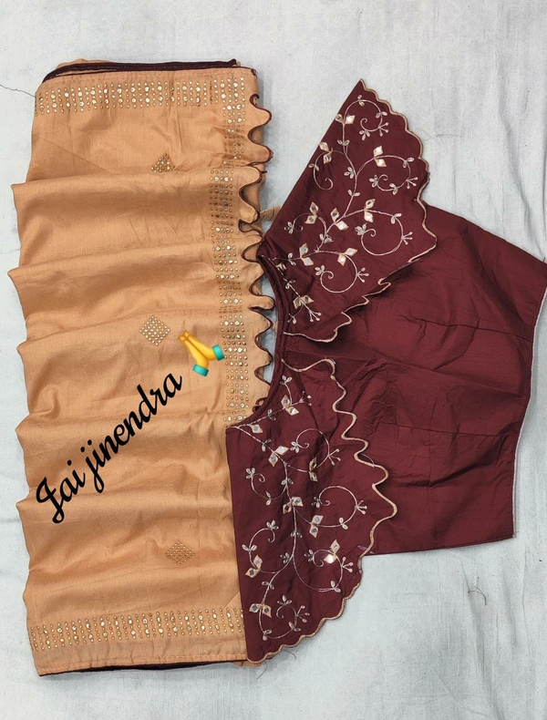 Soft Dolla Saree - Different, Blouse size upto 42