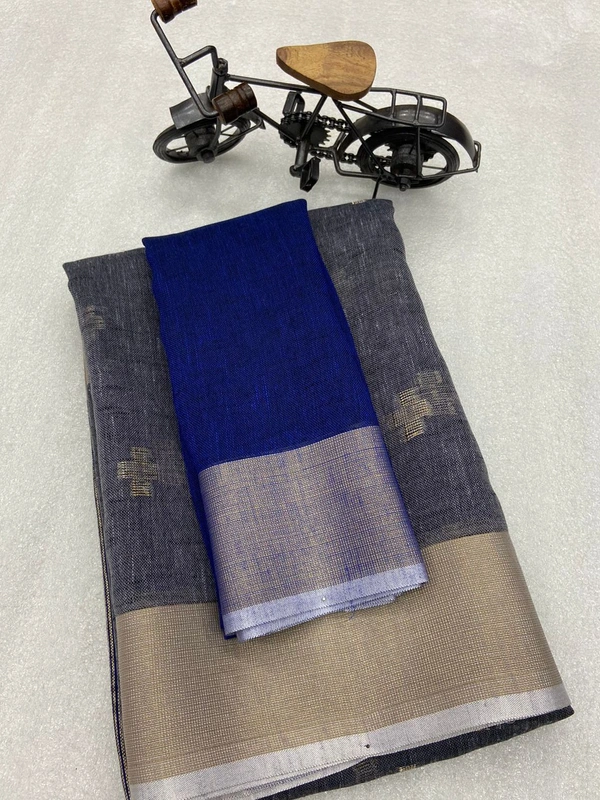 Khadi Linen Saree