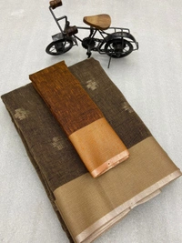 Khadi Linen Saree