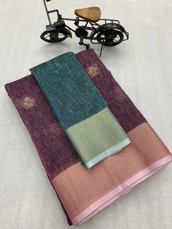 Khadi Linen Saree