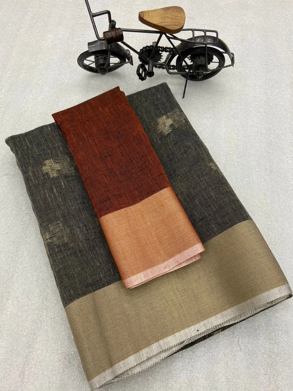 Khadi Linen Saree