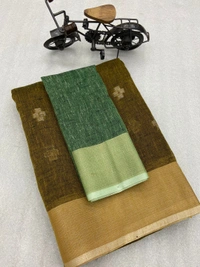 Khadi Linen Saree