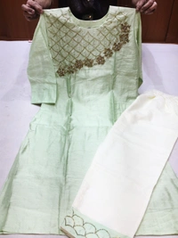 Art Silk Kurti Pant Set - 42,44