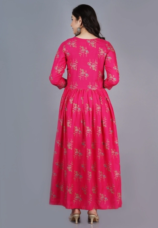 SUKTI Women Kurta and Dupatta Set - Pink, L