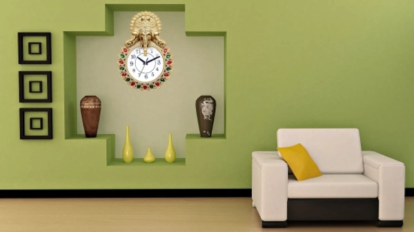 GrabBasket Analog 33 cm X 24 cm Wall Clock - 24 cm x 33 cm