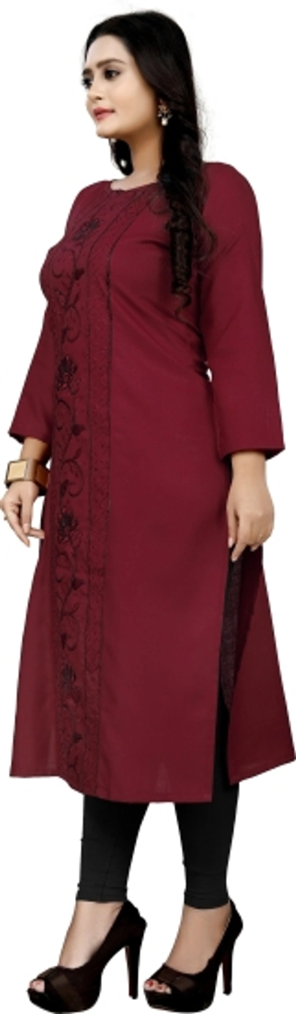 RANG RUP Women Kurta - Maroon, M, No Returns Applicable, No questions asked