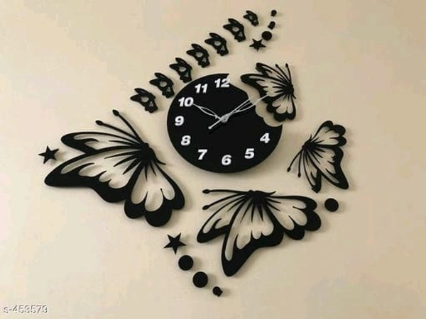 Classy Decorative Wall Clock  - 3D boxes