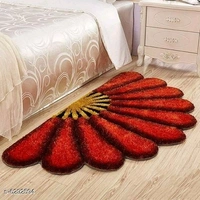 Trendy Polyster Doormats - Red