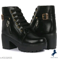 Fancy Women Boots*Material: Syntethic LeatherSole Material: PuPattern: SolidFastening & Back Detail: BuckleMultipack: 1 - 5