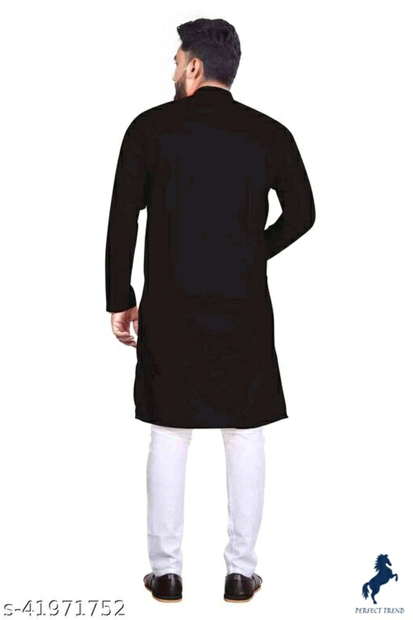 Black Kurta + White Payjama - xl