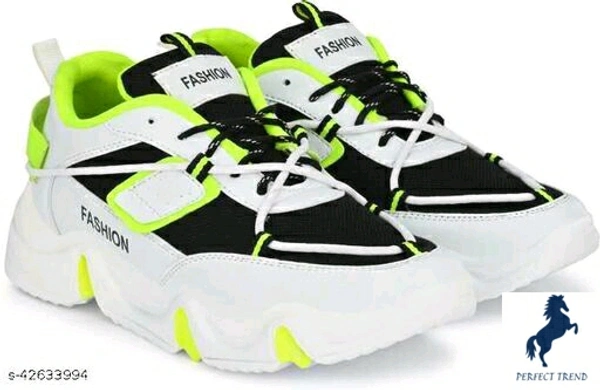Unique Graceful Men Sports Shoes Material: MeshSole Material: RubberFastening & Back Detail: Lace-UpPattern: SolidMultipack: 1Sizes: IND-7, IND-6, IND-10, IND-9, IND-8Country of Origin: India - 7